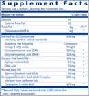 omegathera sfi health supplement facts
