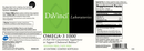 omega 3 1000 45ct davinci labs label