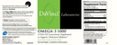 omega 3 1000 90ct davinci labs label