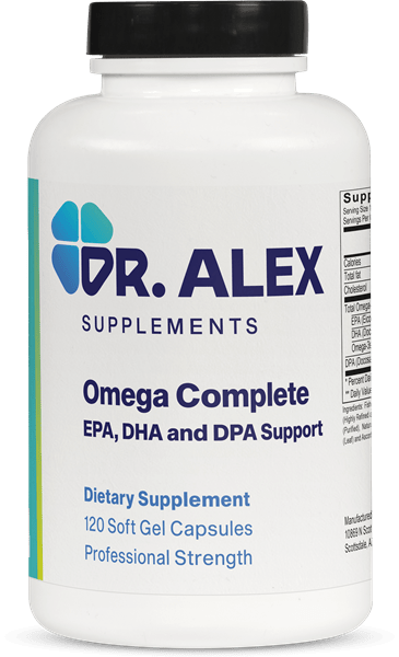 Doctor Alex Supplements | Omega Complete | EPA, DHA, and DPA Supplement | omega DPA | DPA Omega 3 | Fish Oil Supplement