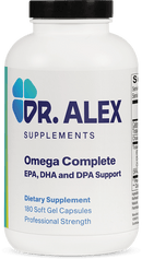 Doctor Alex Supplements | Omega Complete | EPA, DHA, and DPA Supplement | omega DPA | DPA Omega 3 | Fish Oil Supplement