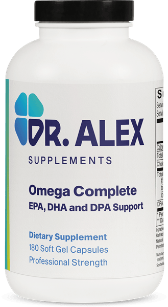 Doctor Alex Supplements | Omega Complete | EPA, DHA, and DPA Supplement | omega DPA | DPA Omega 3 | Fish Oil Supplement