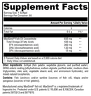 omega monopure 650 ec (xymogen) supplement facts