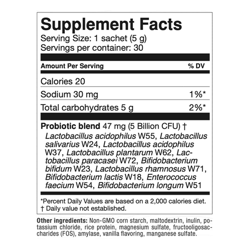 omni biotic ab 10 (omnibiotic) supplement facts