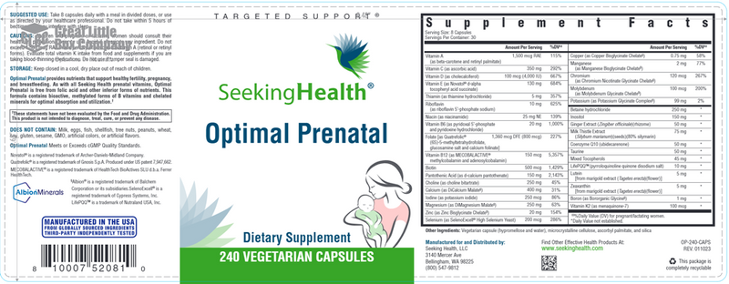 Optimal Prenatal Seeking Health Label