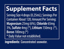 optimal ph trace minerals research supplement facts