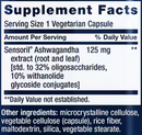 optimized ashwagandha (life extension) supplement facts
