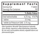 optimox iodoral 6.25 allergy research group supplement facts