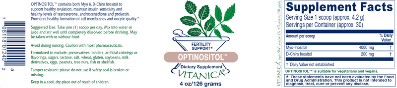 Optinositol Vitanica products