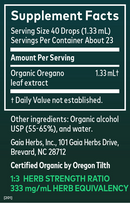 oregano leaf gaia herbs supplement facts