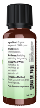oregano oil (now organic essential oils)