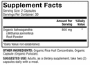 ashwaganda dr. mercola supplement facts
