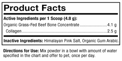 Organic Collagen Powder for Cats and Dogs (Dr. Mercola) product facts