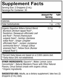 digestive bitters dr. mercola supplement facts