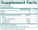 flax oil capsules genestra supplement facts