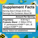 organic infant precision probiotic colic liquid drops supplement facts