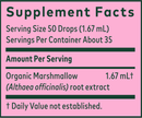 marshmallow root gaia herbs pro supplement facts