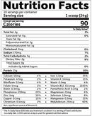 organic plant protein smooth energy garden of life supplement facts