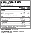 spirulina dr. mercola supplement facts