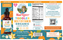 organic toddler multivitamin liquid drops with iron (maryruth's) label