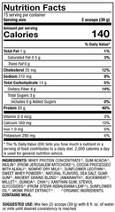 whey protein chocolate dr. mercola nutrition facts