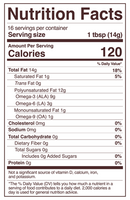 organic chia seed oil (foods alive) supplement facts