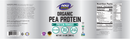 organic pea protein (now sports) label