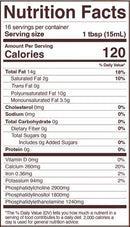 sunflower lecithin liquid (foods alive) nutrition facts