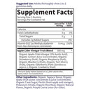 organics apple cider vinegar garden of life supplement facts