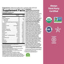 organics women's 40+ gummies garden of life supplement facts