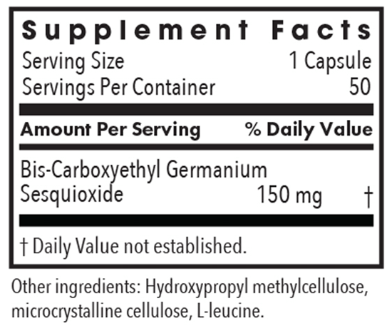 organo-germanium ge-132 allergy research group supplement facts