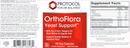 orthoflora yeast support (protocol for life balance) label