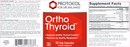 ortho thyroid (protocol for life balance) label