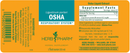 osha extract (herb pharm) label