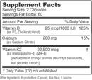 osteo-k minis nbi supplement facts