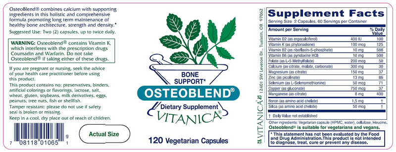 OsteoBlend 120ct Vitanica products