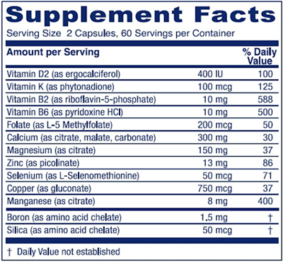 OsteoBlend 120ct Vitanica supplements