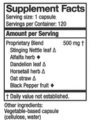 osteoherb capsules (herbalist alchemist) supplement facts