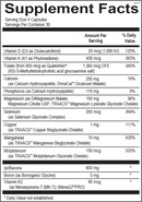 osteoprev ortho molecular supplement facts