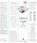 overnight peel dermae label