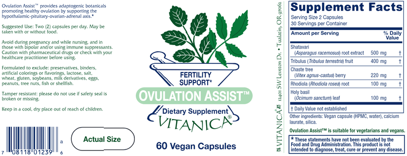 Ovulation Assist Vitanica products