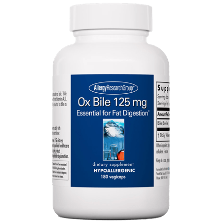 Ox Bile 125 mg (Allergy Research Group)