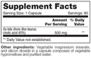 ox bile sap nfh nutritional fundamentals supplement facts