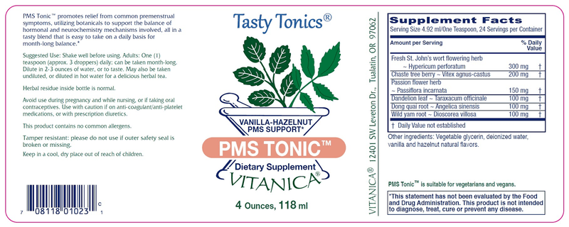 PMS Tonic Vitanica products