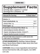 precision prebiotic (just thrive) supplement facts