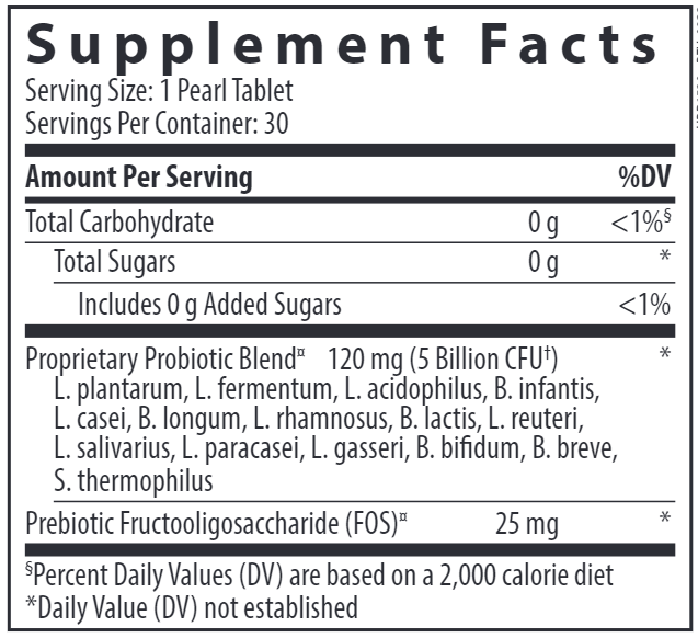 PRO-15 30ct (Hyperbiotics) supplement facts