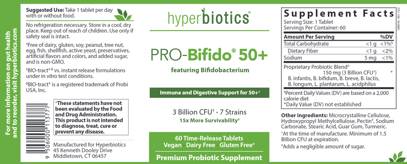 PRO-Bifido (Hyperbiotics) label
