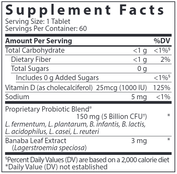 PRO-Glucose Balance (Hyperbiotics) supplement facts