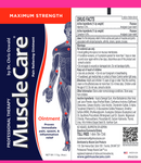 pain relieving ointment (musclecare) label