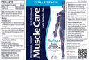 pain relieving roll on gel (musclecare) label